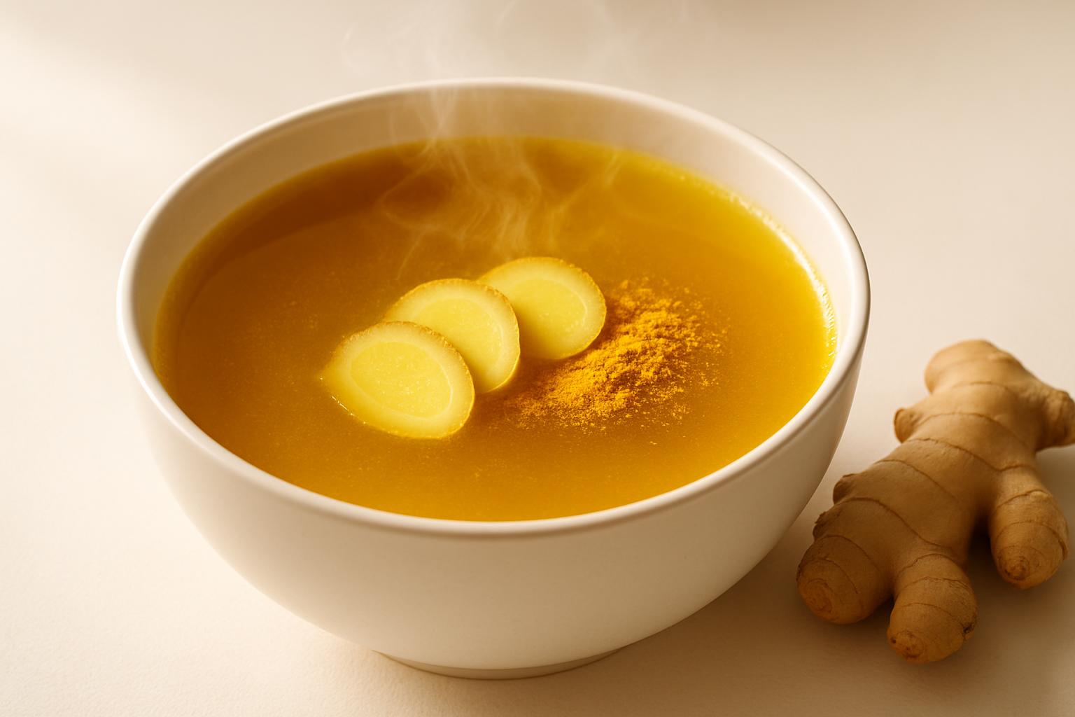 Bouillon de Curcuma et Gingembre